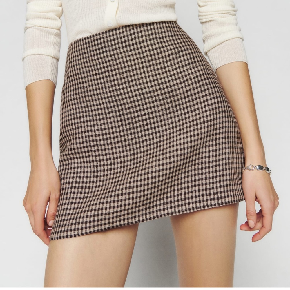 Reformation Veranda Linen Skirt